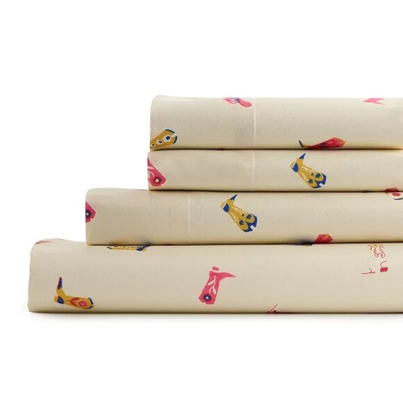 The Big One Extra Soft Sheet Set Size Twin XL Western Cowboys 3 Piece Set - Picture 1 of 5